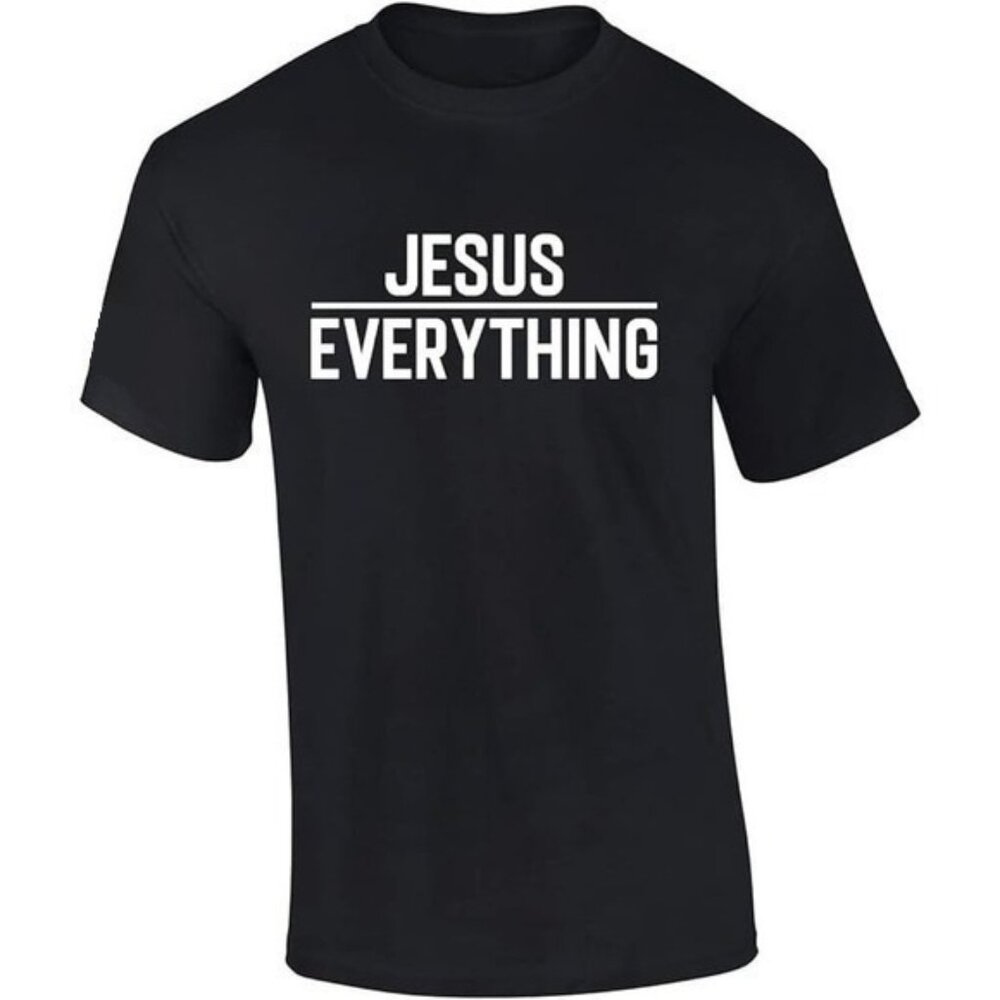 Jesus Over Everything Tee Shirt Jesus Cross Short Sleeve T-Shirt, Unisex Shirt